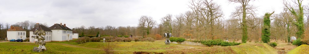 La fort de Senart - Etiolles , La Faisanderie de Senart , Panoramique , Jardin Sculpture 2